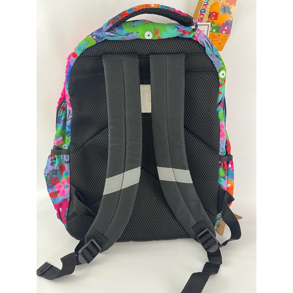 Backpack Ugly Dolls Pink Multicolor Measures 17x14" Halfway School Zipper - Picture 7 of 8